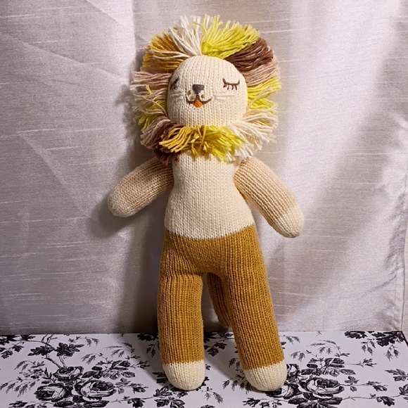 Blabla Kids Lionel the Lion Adorable Knit Stuffed Animal Toy - Picture 1 of 6